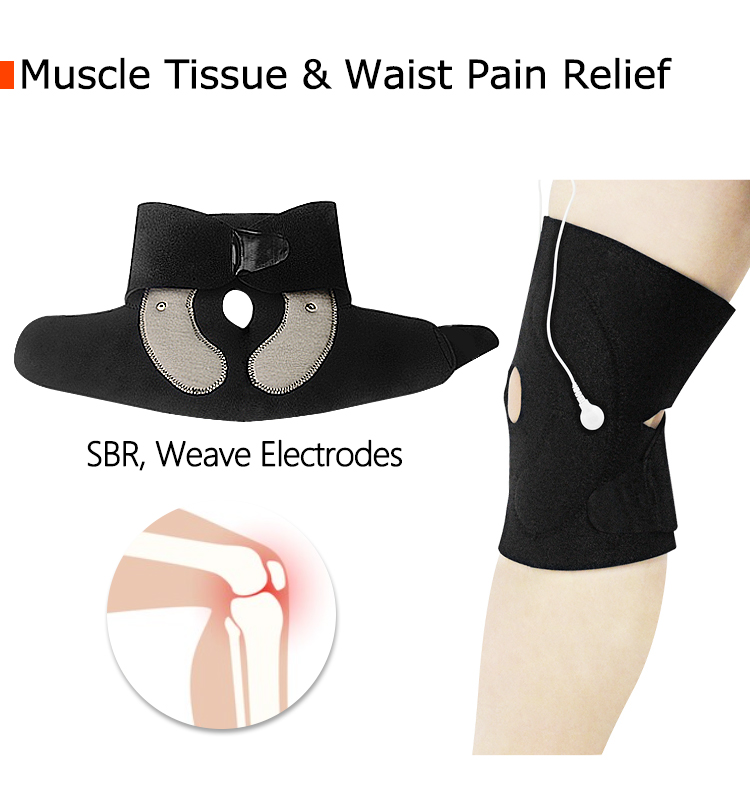 Knee Sleeve Pair - Iletken diz kol TENS ünitesi ile