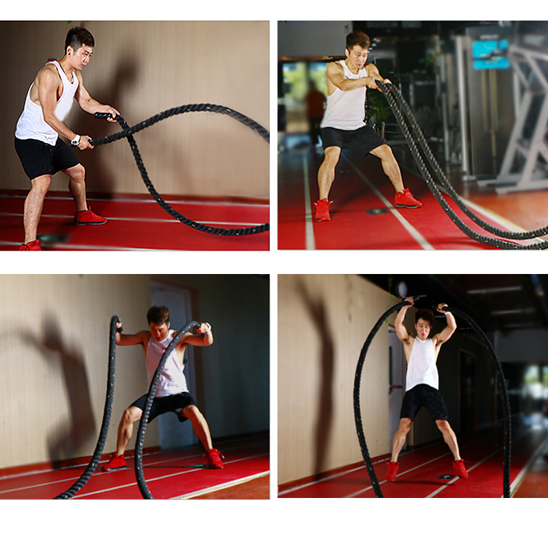 Crossfit No Equipment - Profesyonel 9M/12M/15M Savaş İpleri, Ağır Hizmet
